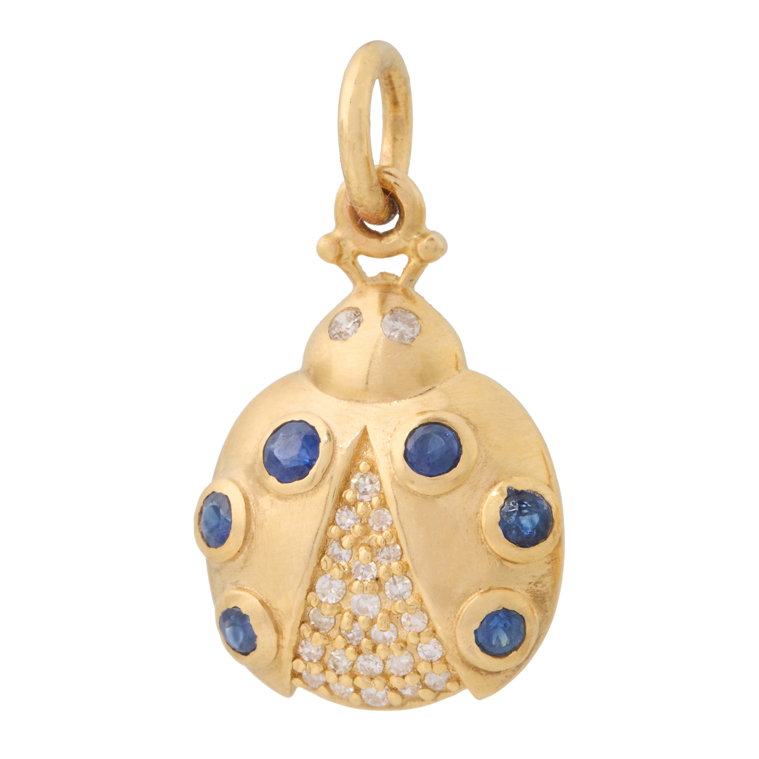 Sapphire Ladybug Charm
