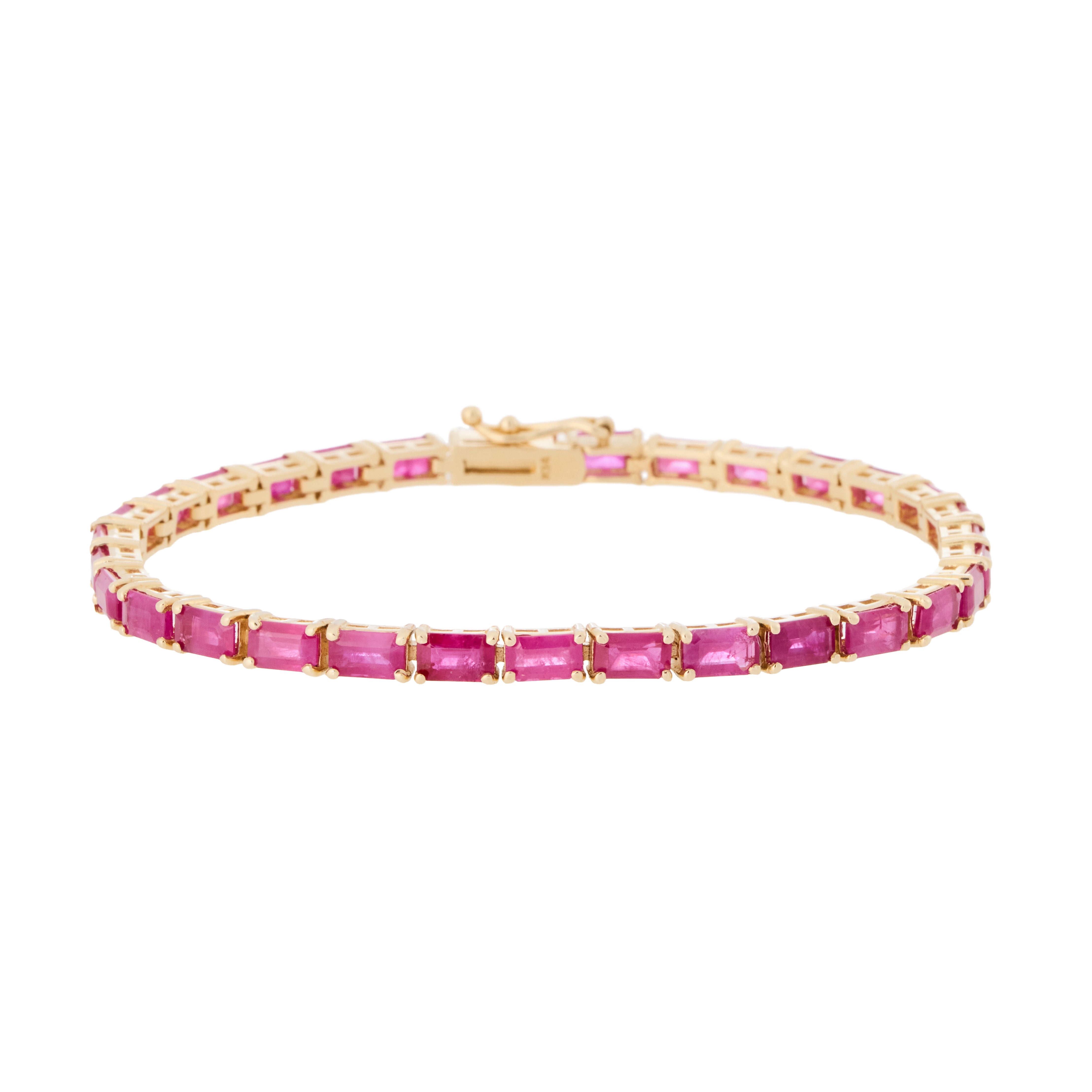 Baguette Ruby Tennis Bracelet