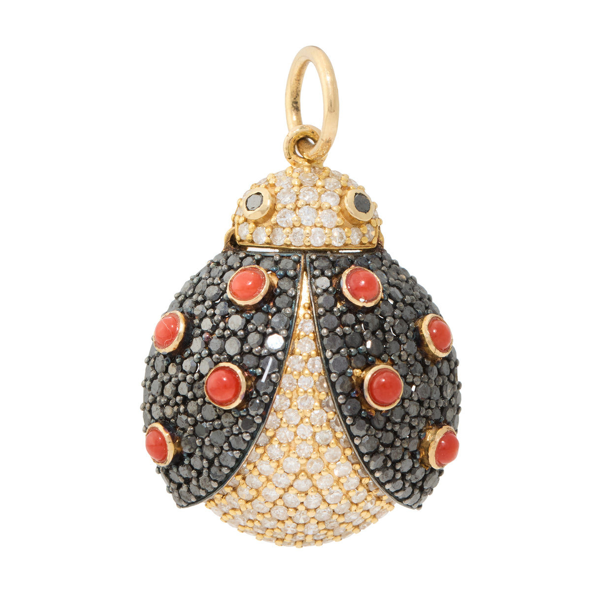 Diamond, Black Diamond and Coral Ladybug