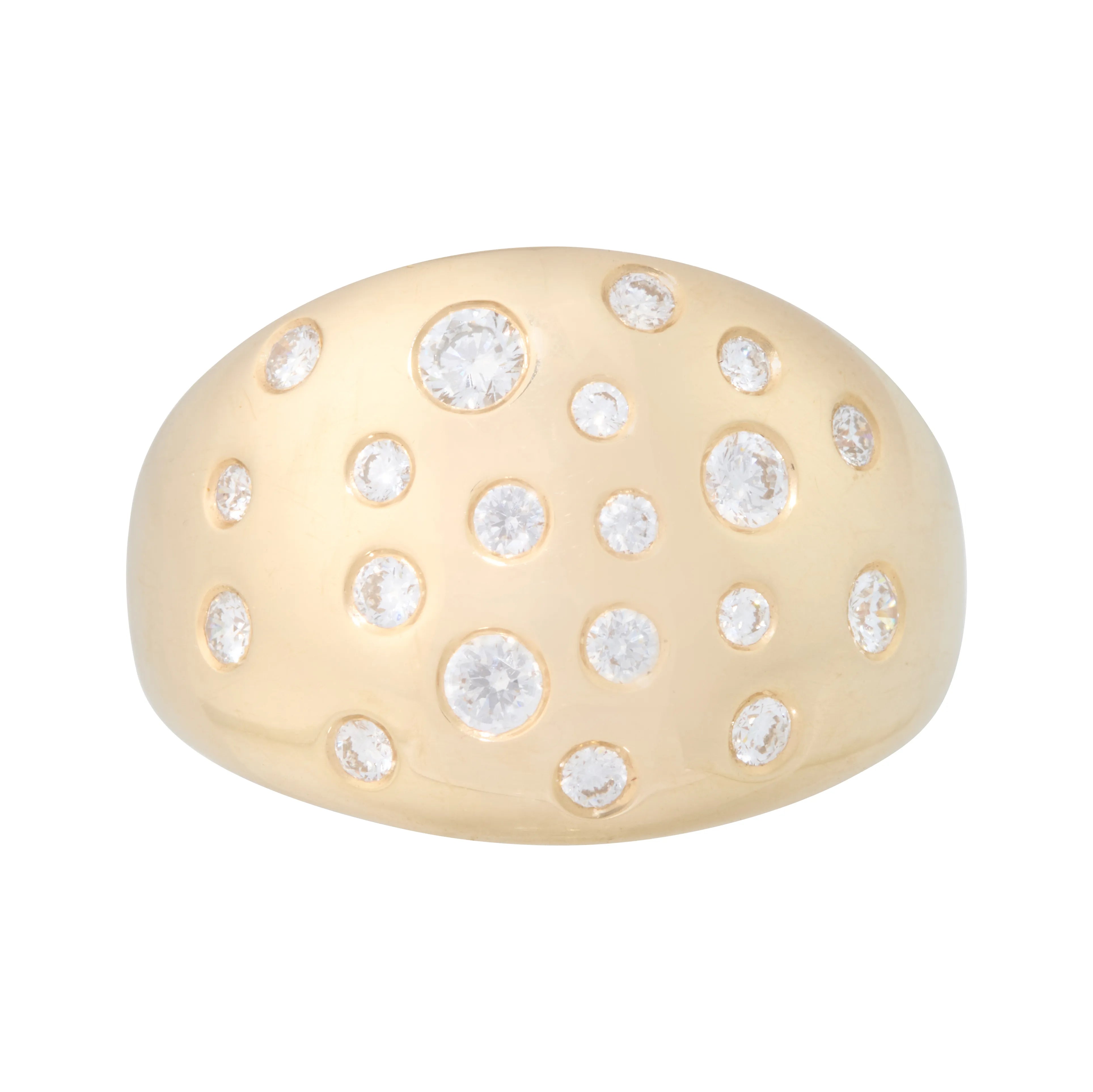 Diamond Dot Dome Ring