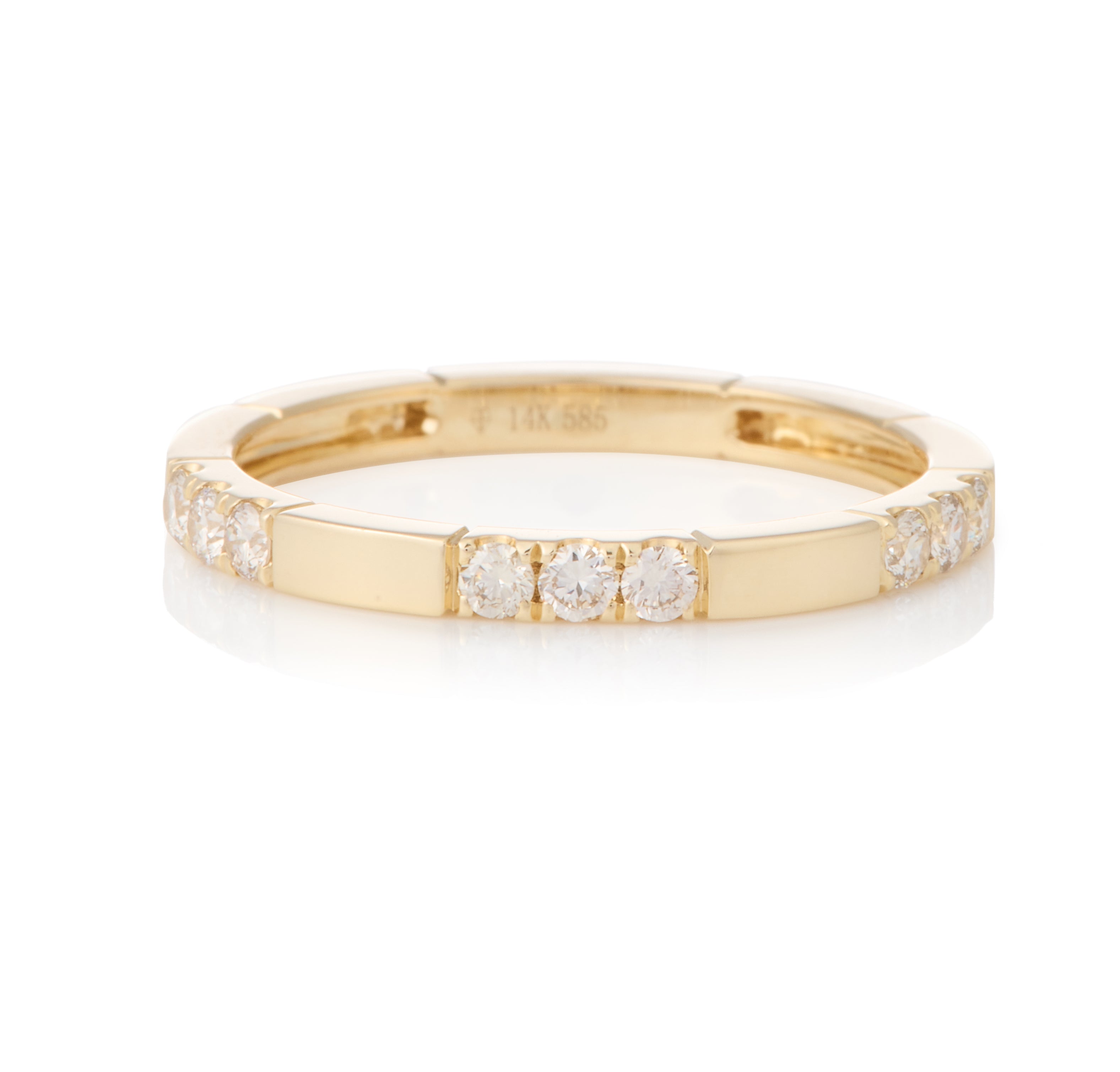 Triple Diamond Domino Ring