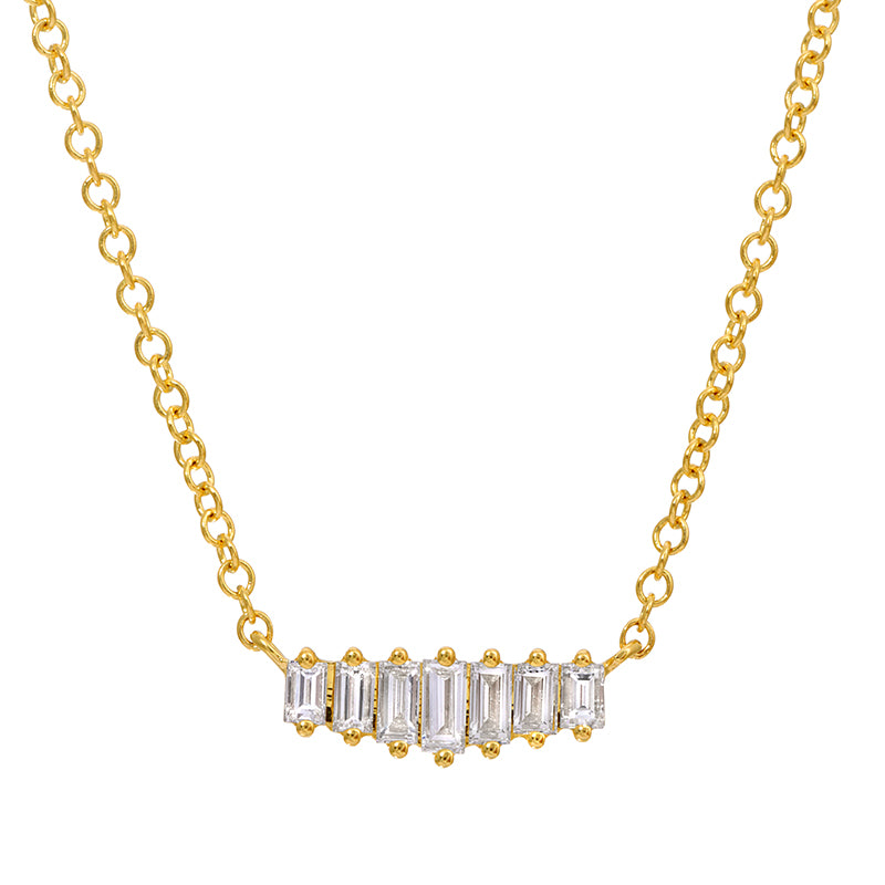 Heartbeat Baguette Necklace