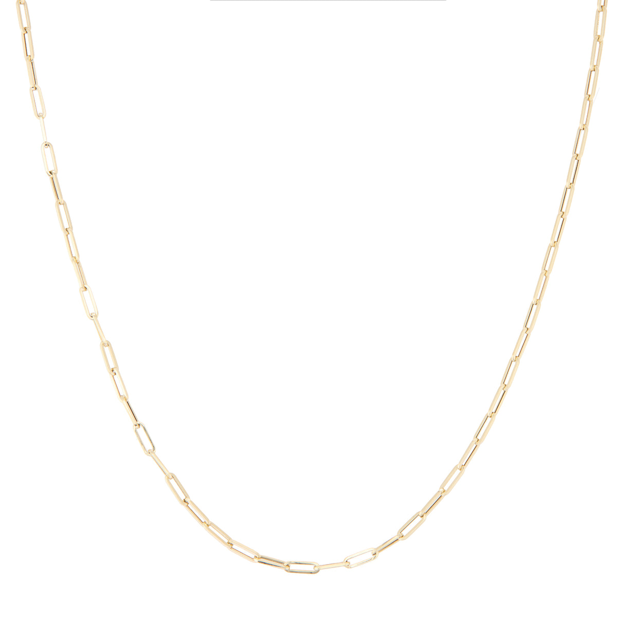 Mini Paper Clip Chain Necklace