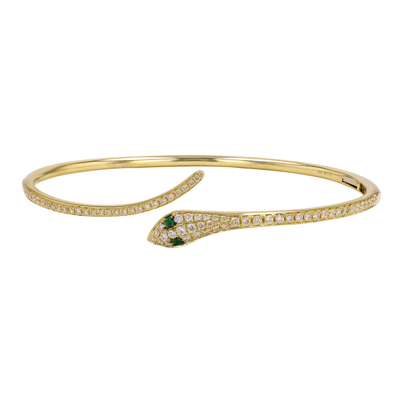 Pave Snake Bangle