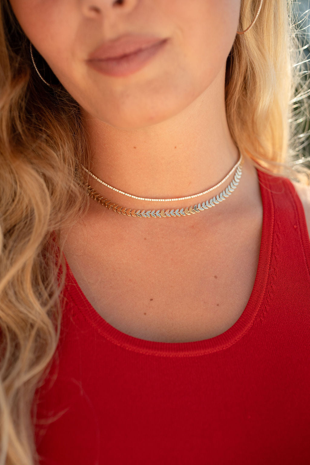 Diamond Ribbon Choker