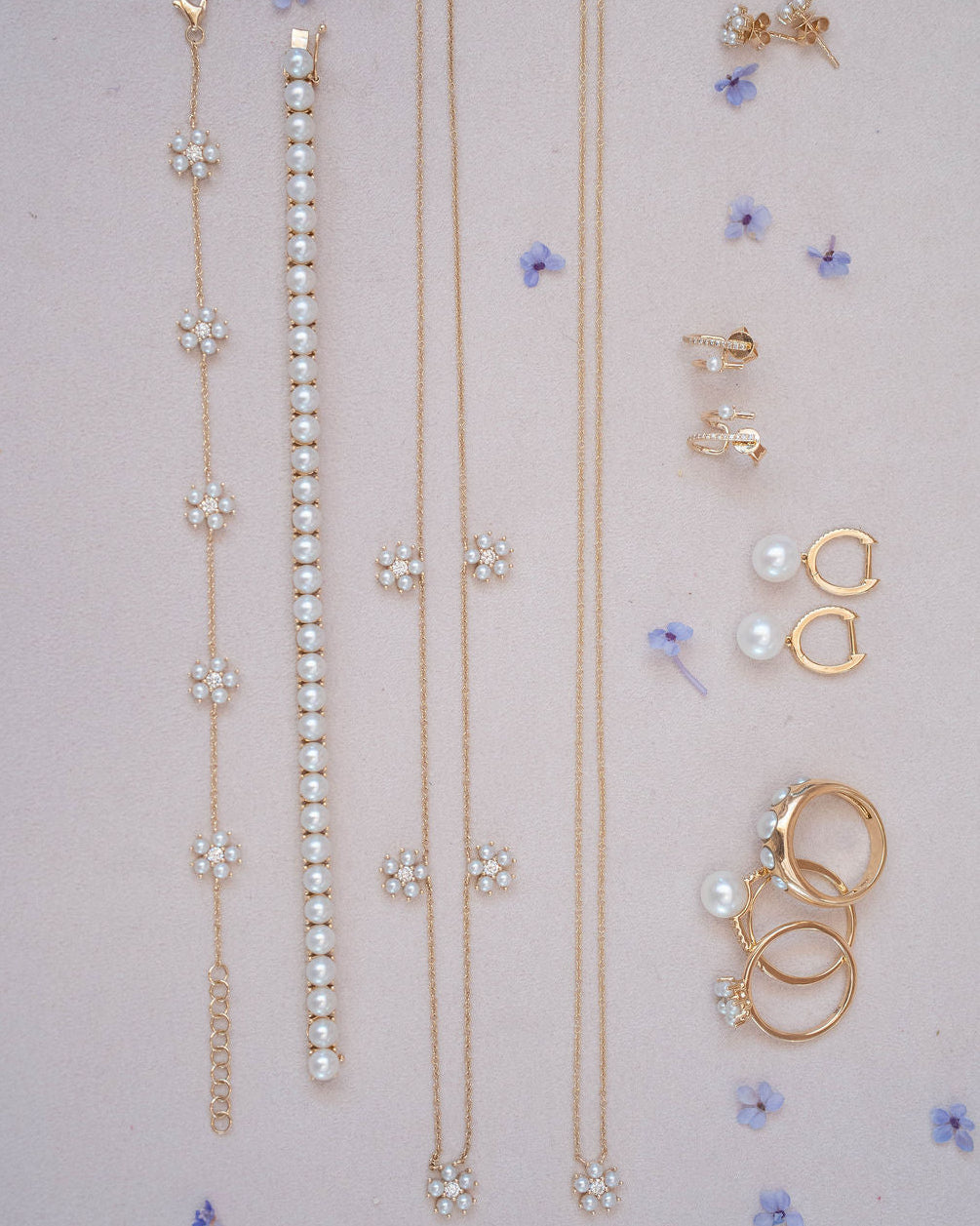 Prong Set Pearl Tennis Bracelet