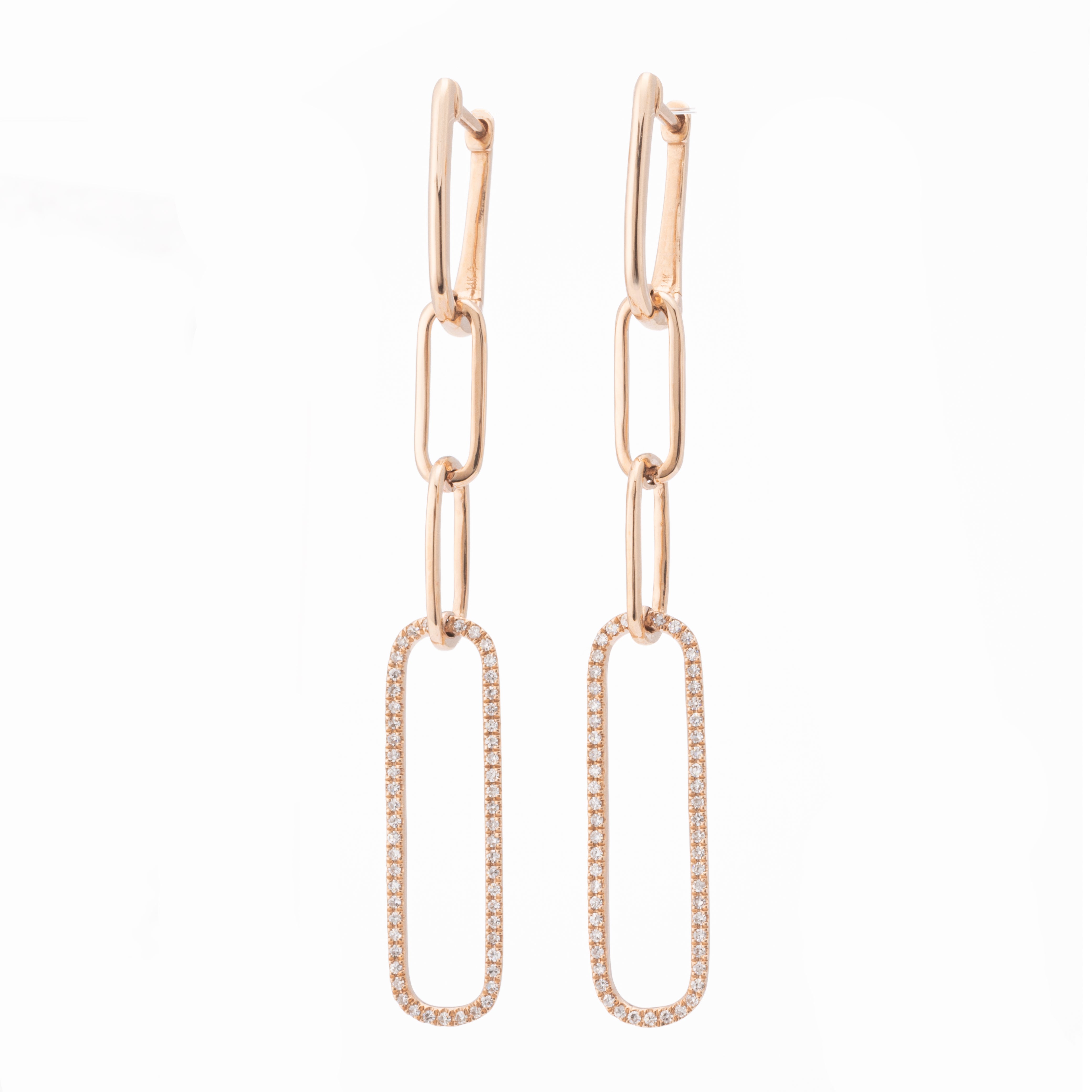 Elongated Paper Clip Dangle