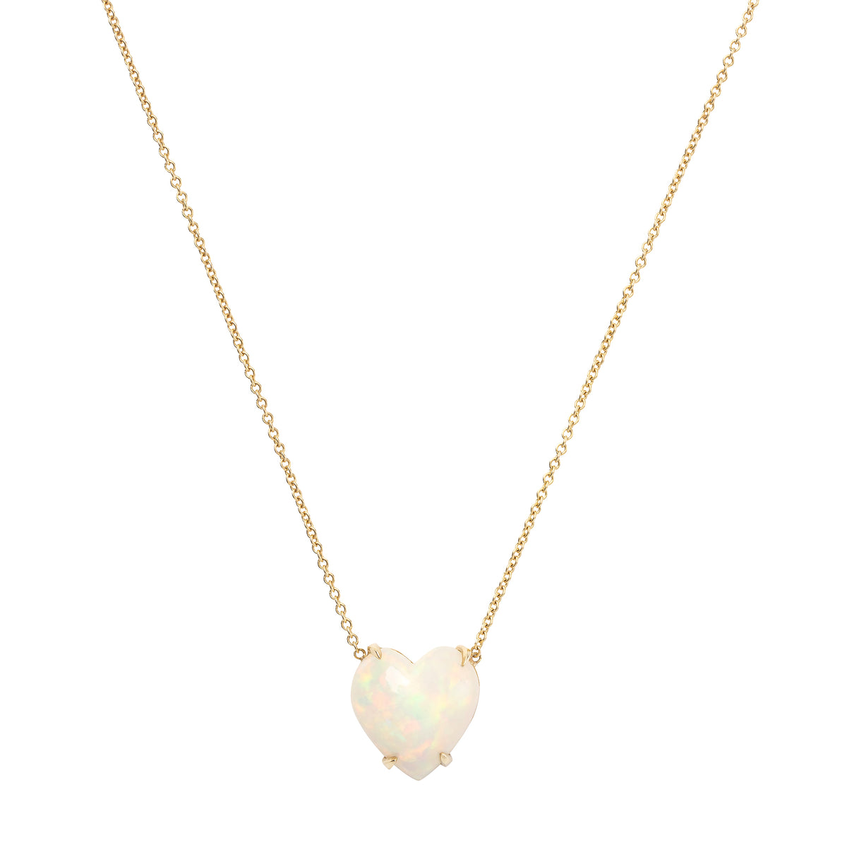 Opal Bubble Heart Necklace