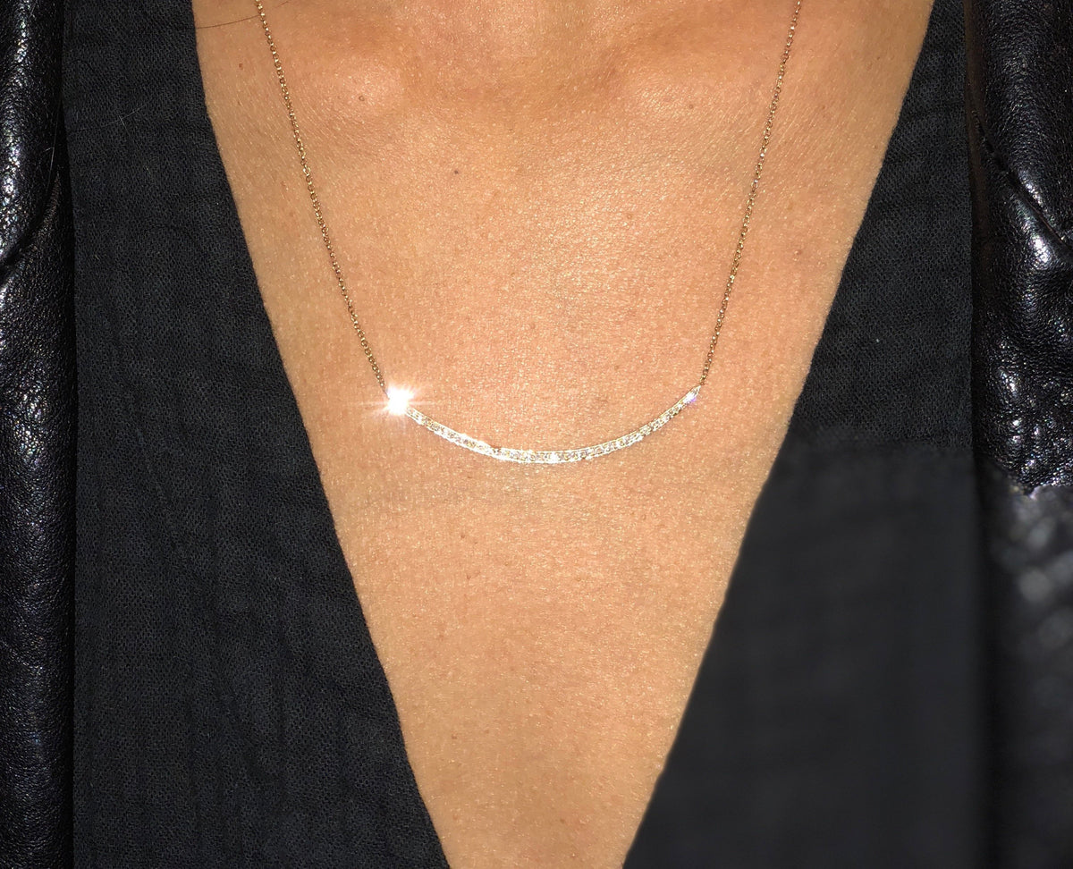 Crescent Necklace-Necklaces-Zofia Day Co.