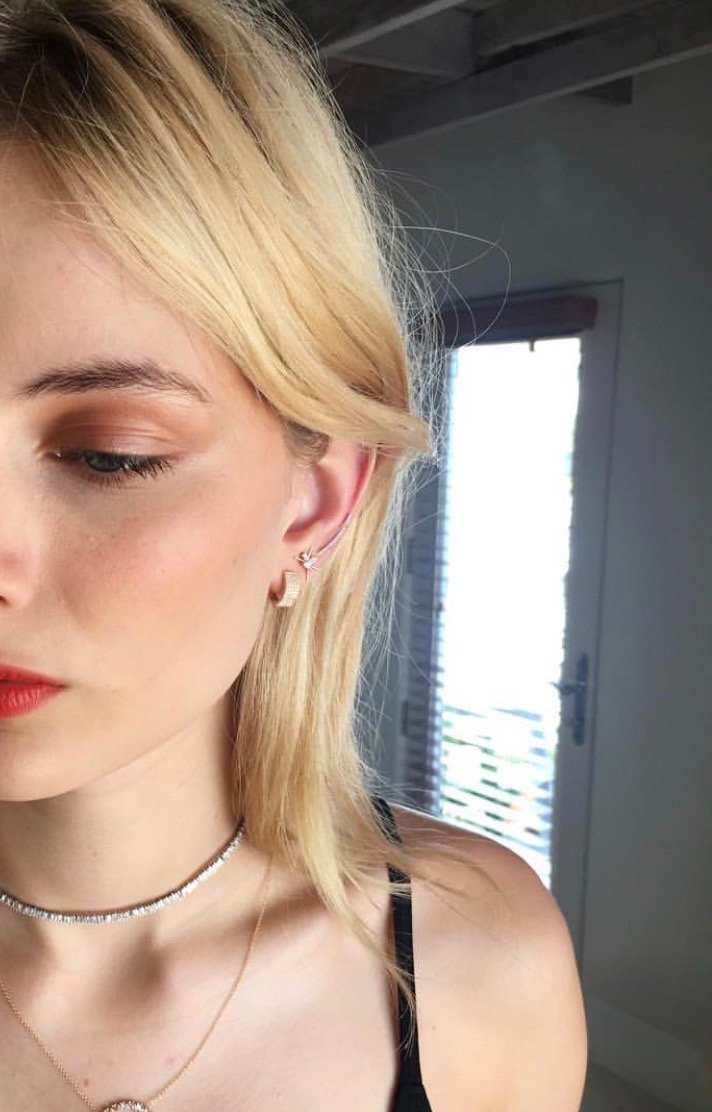 Diamond Sliver Crawler Earrings-Earrings-Zofia Day Co.