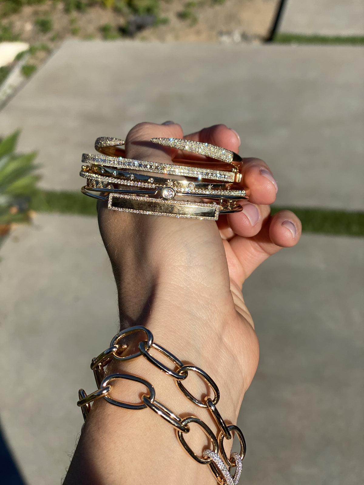Large Link Bracelet-Bracelets-Zofia Day Co.