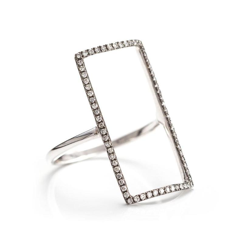 Open Rectangle Ring-Rings-Zofia Day Co.