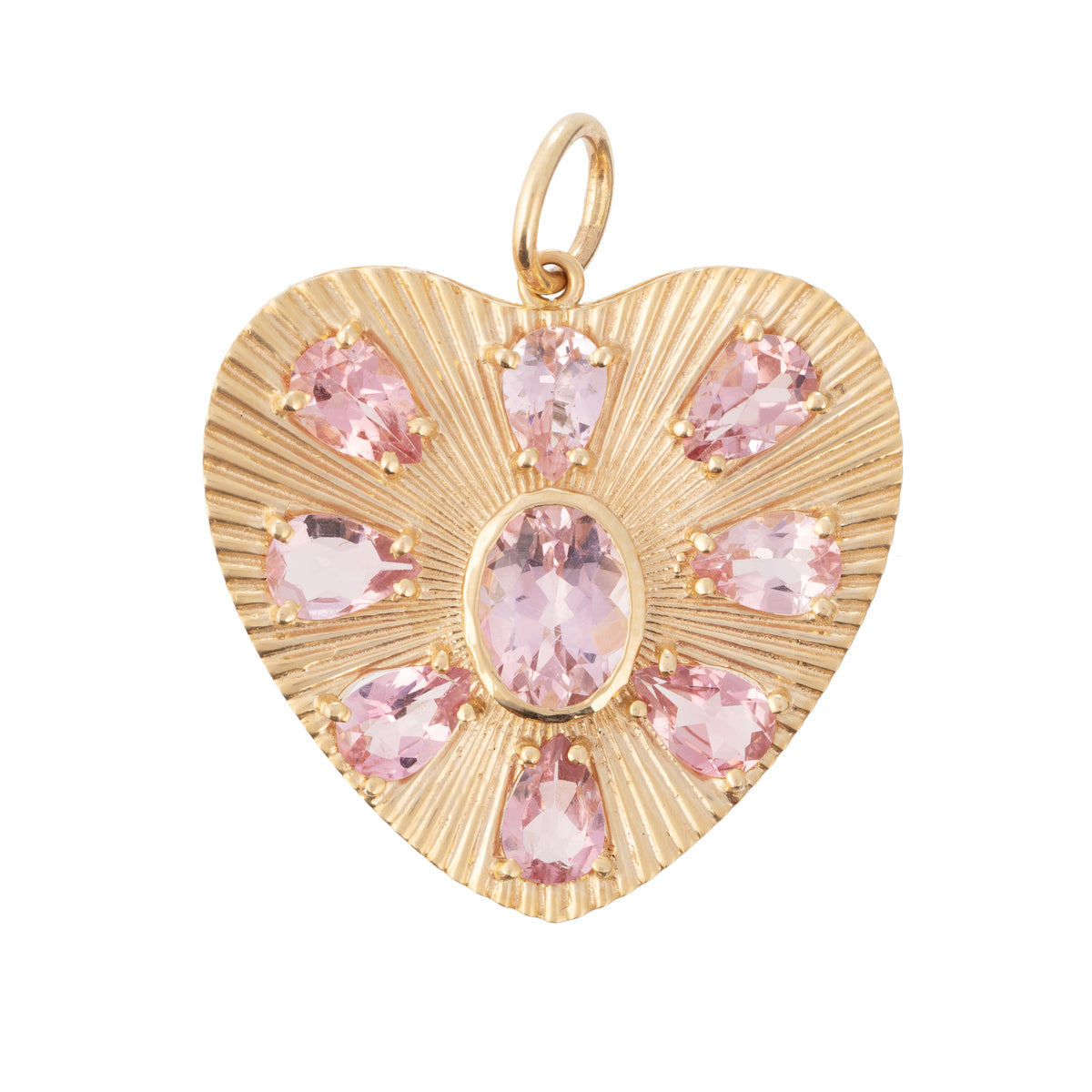 Enchantment Heart Charm with Pink Tourmaline