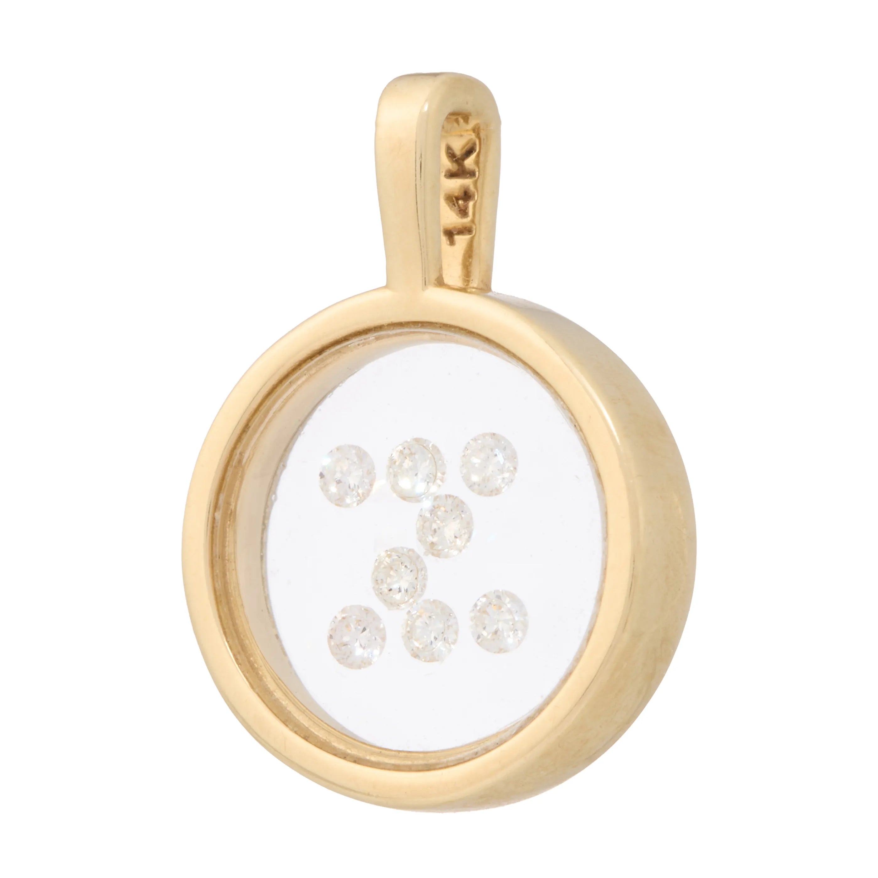 Floating Diamond Initial Charm