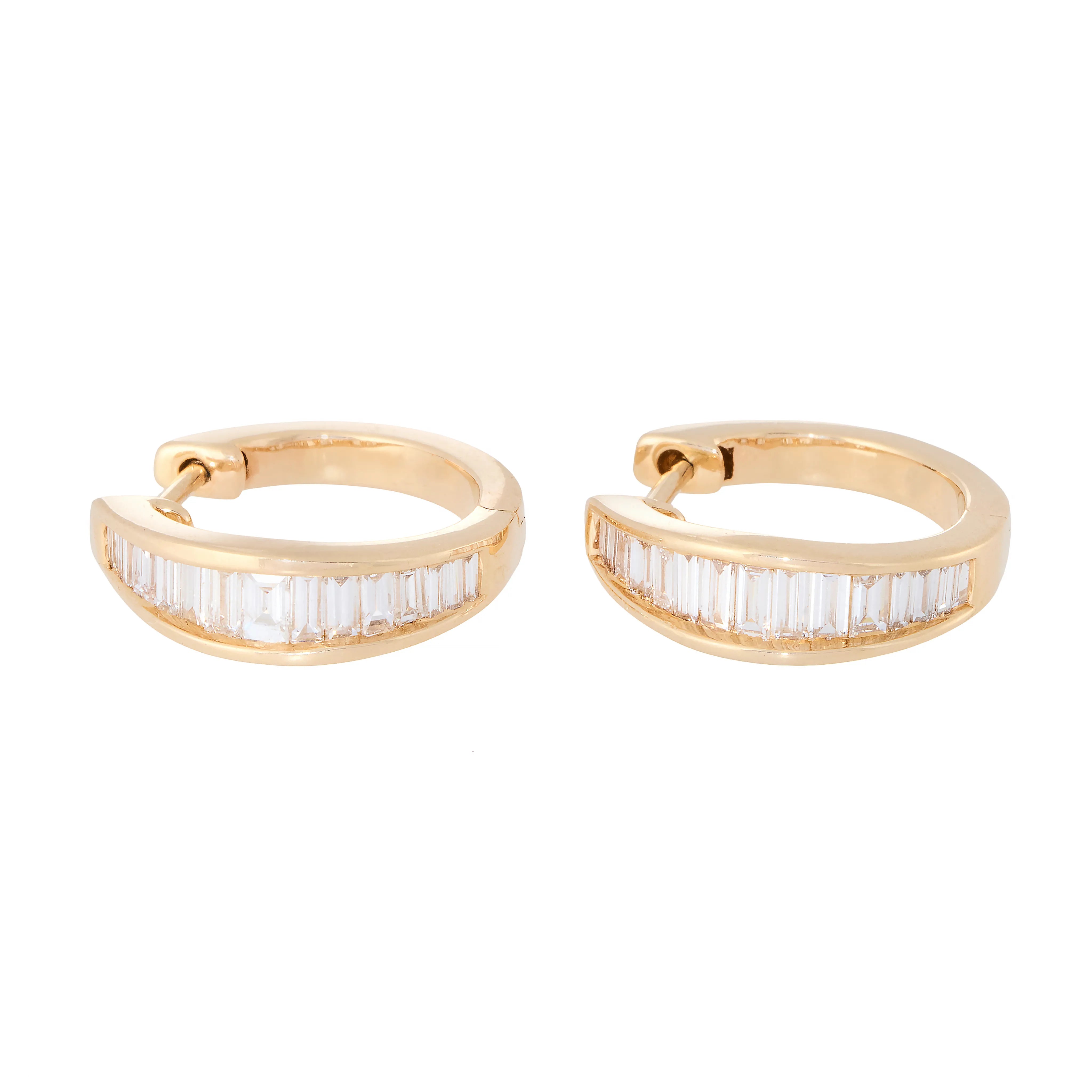 Gradient Channel Set Baguette Huggies
