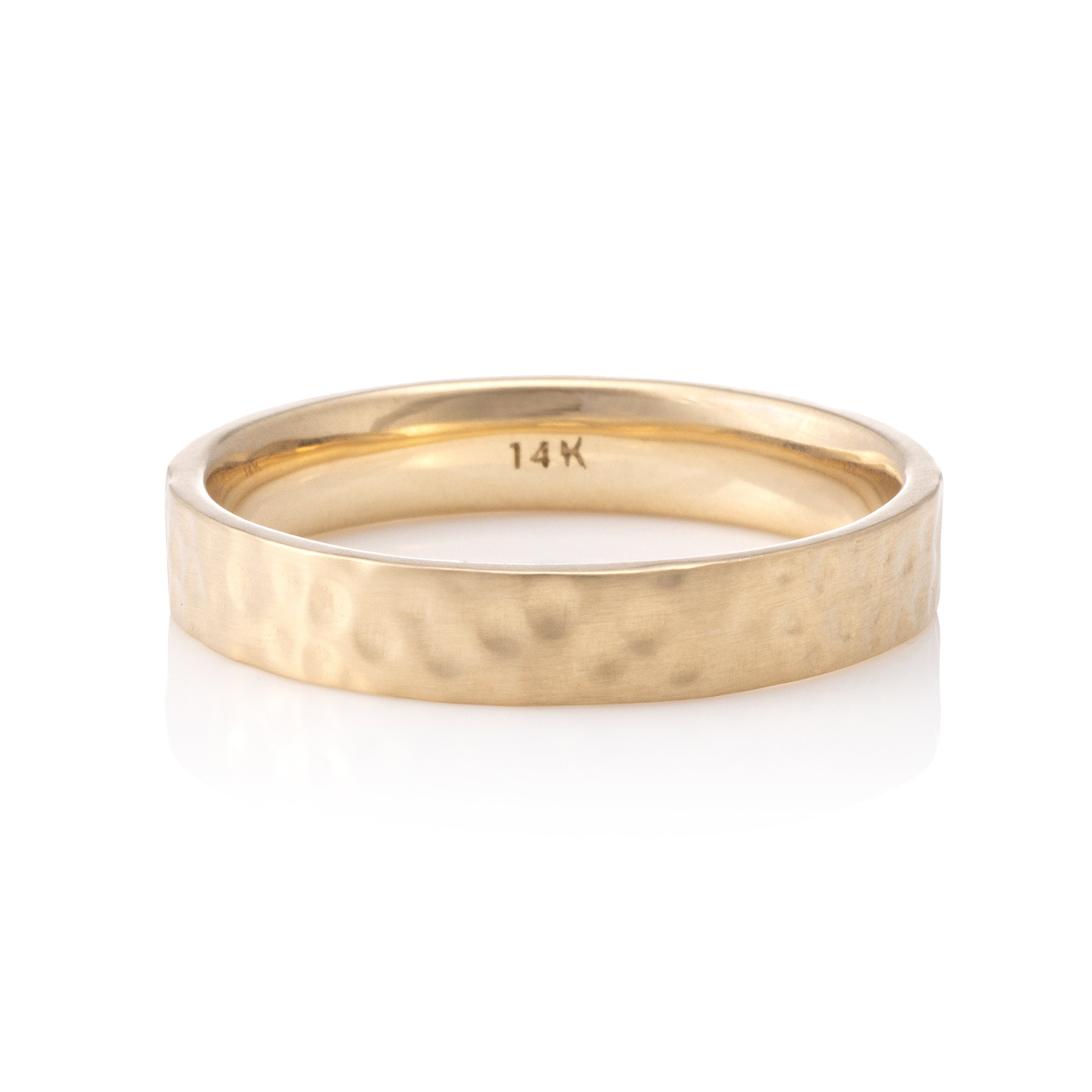 Mens Hammered Finish Band