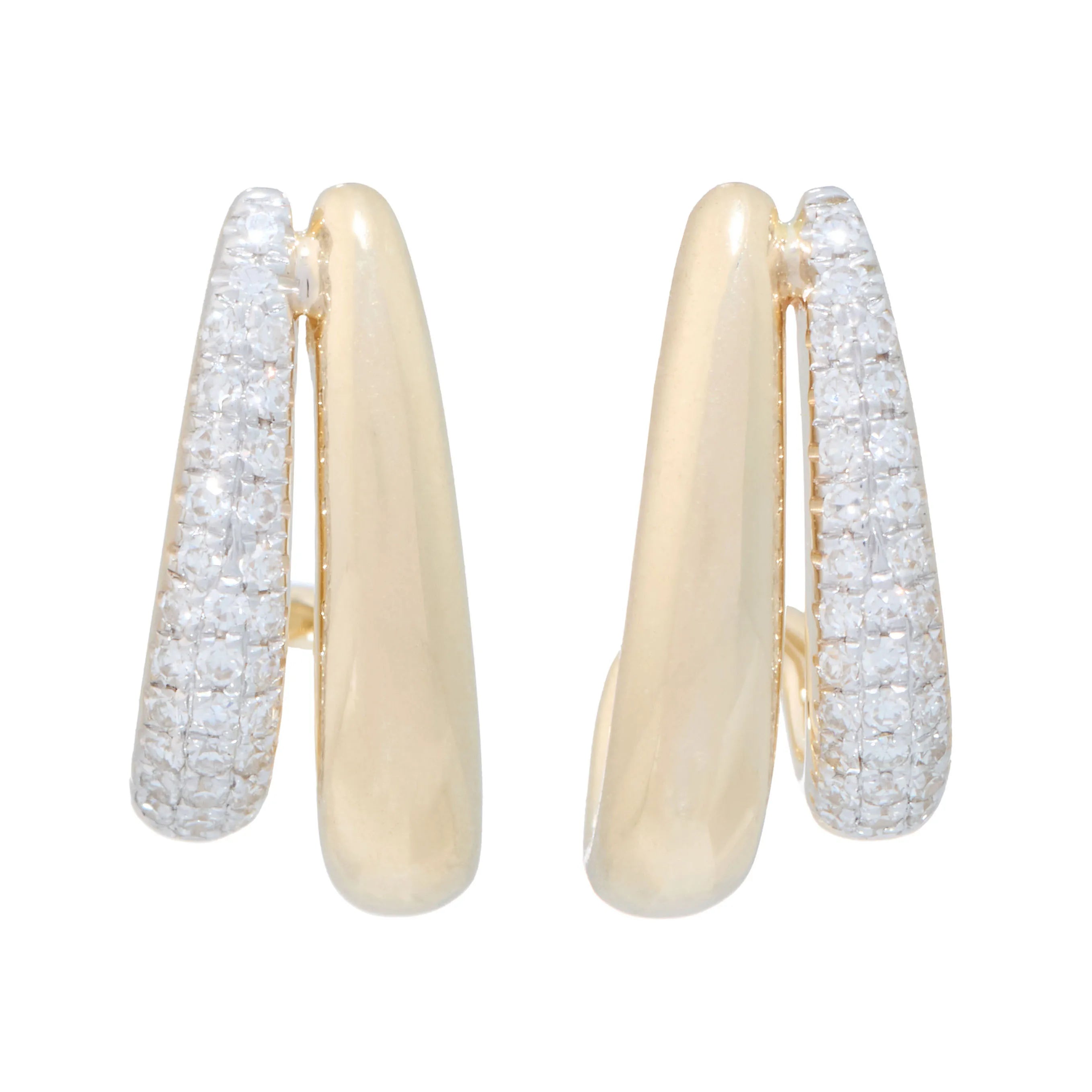 Mini Madre Double Line Claw Cuff Studs