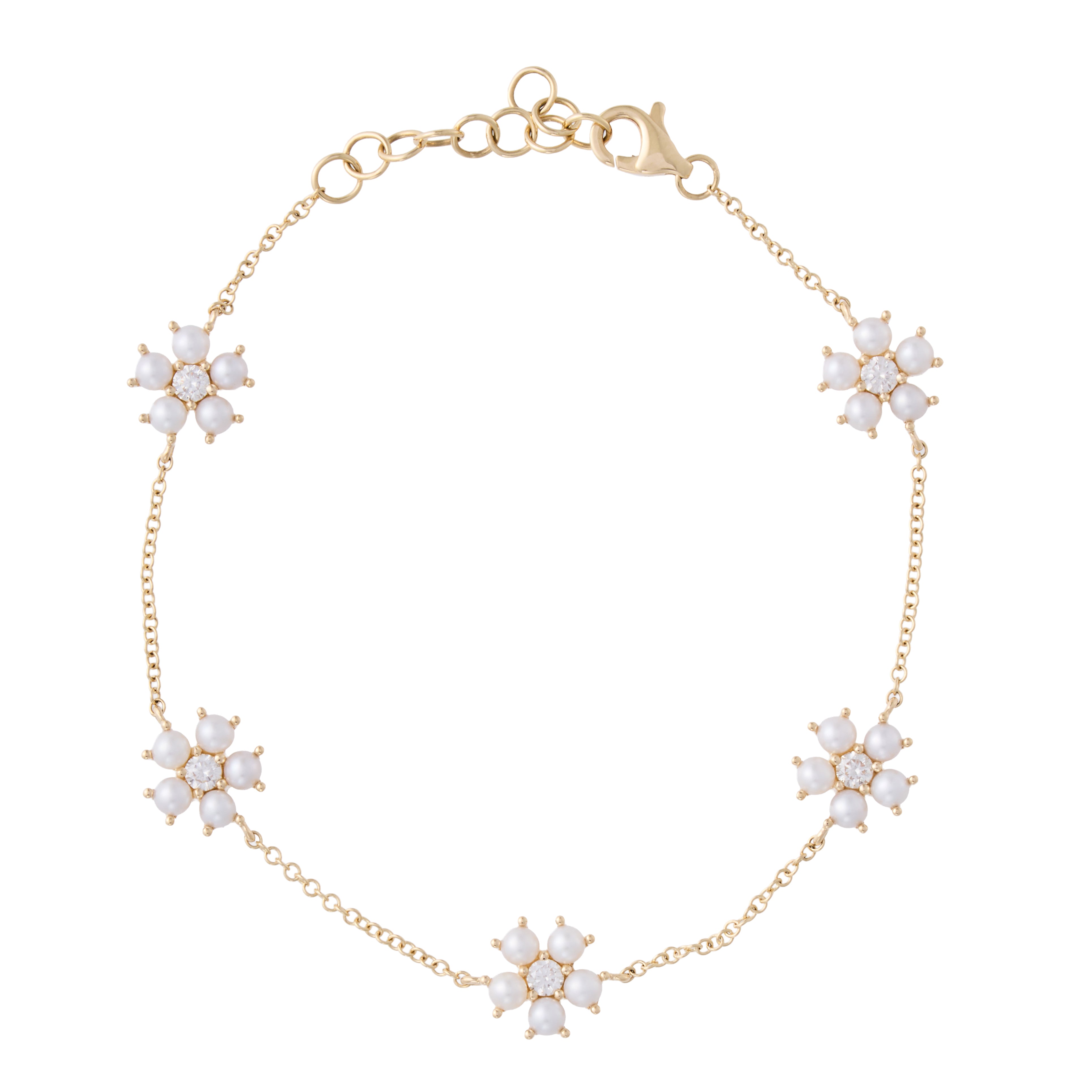 Pearl Bambi Chain Bracelet