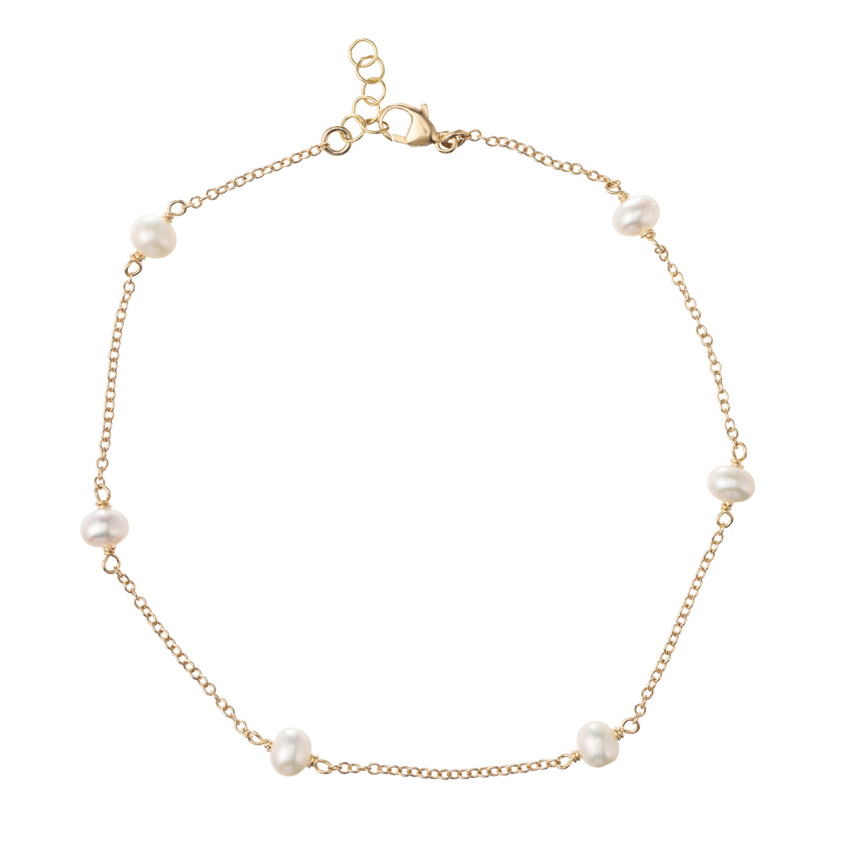 Pearls on Chain Bracelet