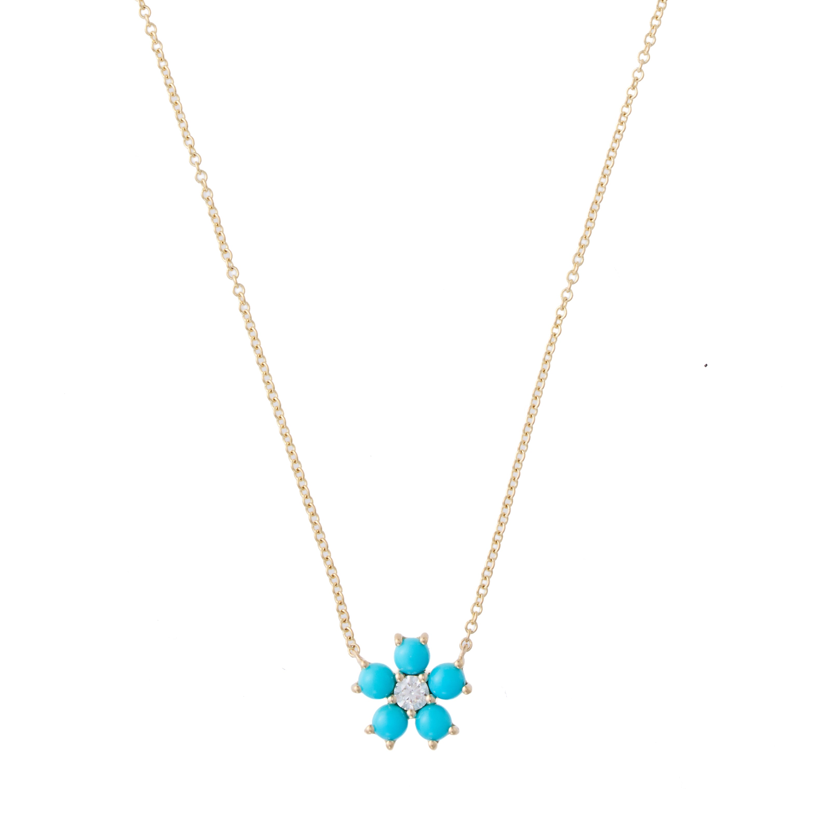 Single Turquoise Bambi Necklace