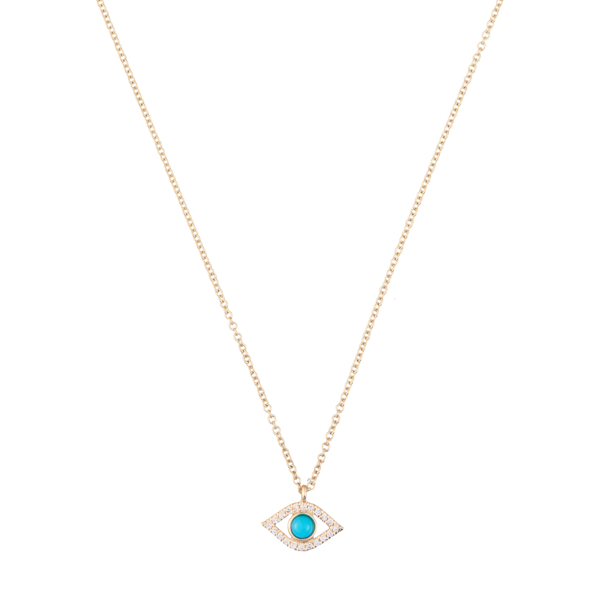Turquoise Evil Eye Necklace