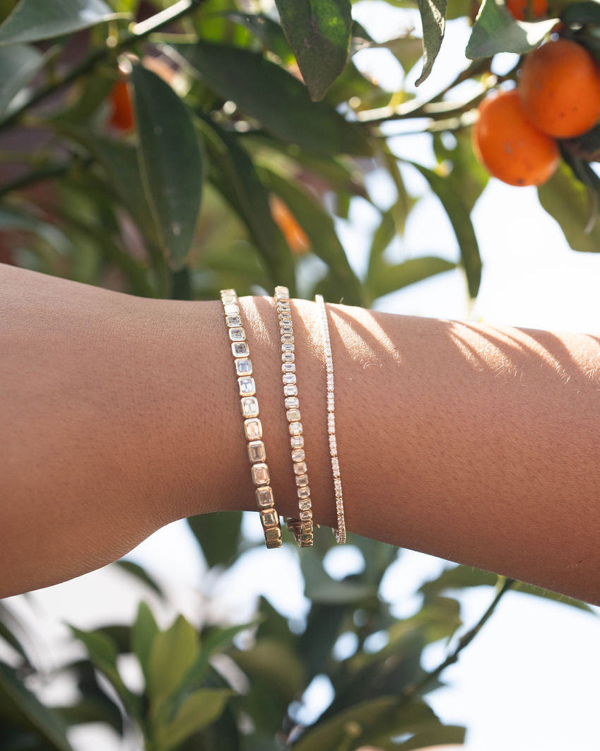 Diamond Ribbon Tennis Bracelet