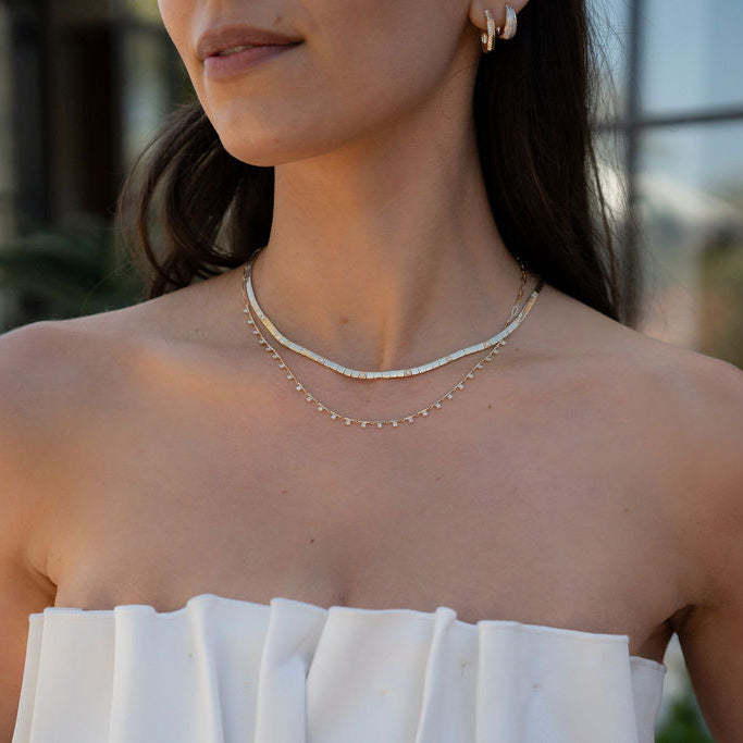 Petite Domino Snake Chain Necklace