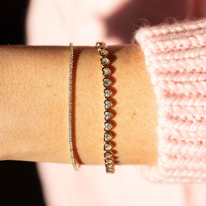 Diamond Ribbon Tennis Bracelet