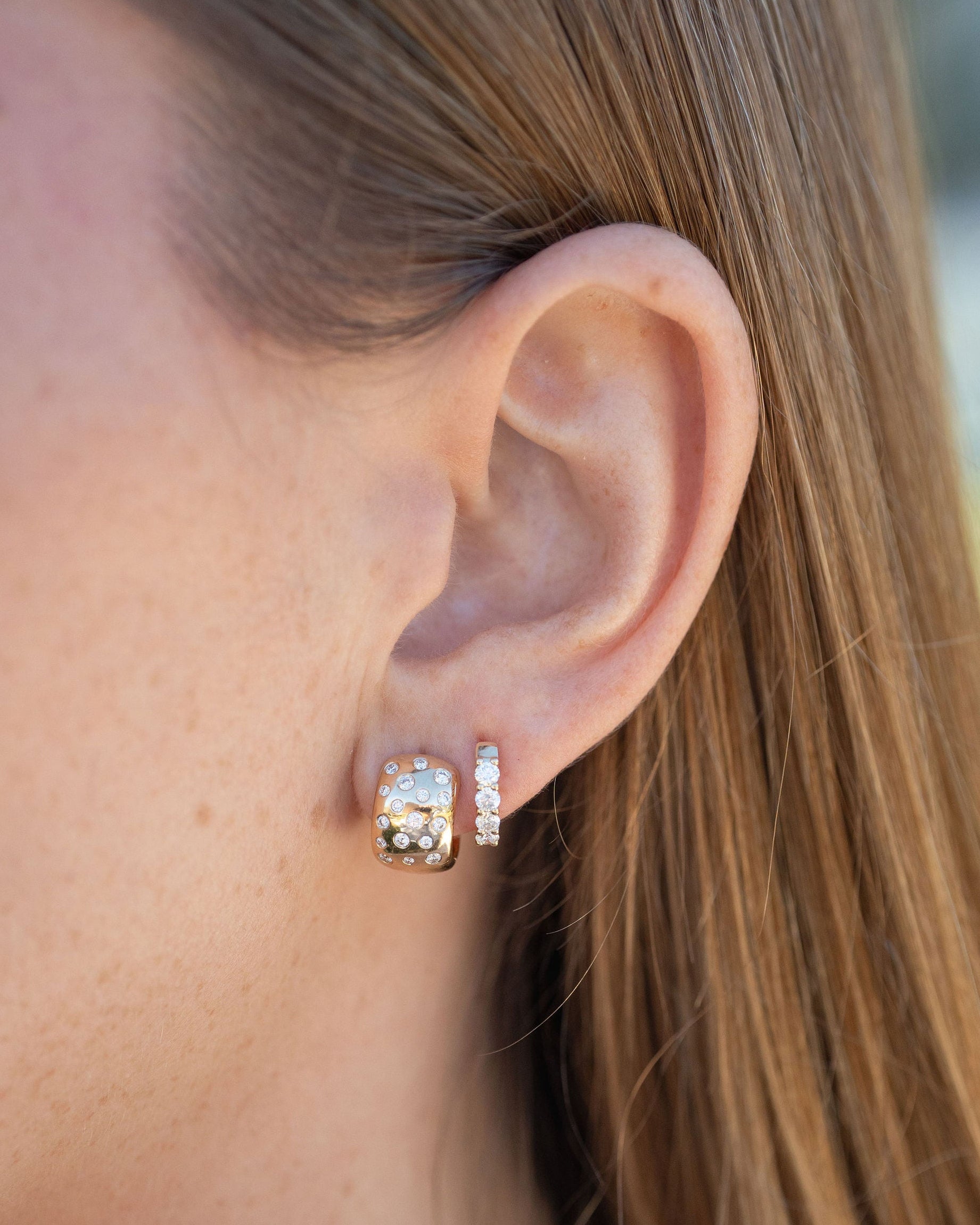 Sprinkle Diamond Huggies