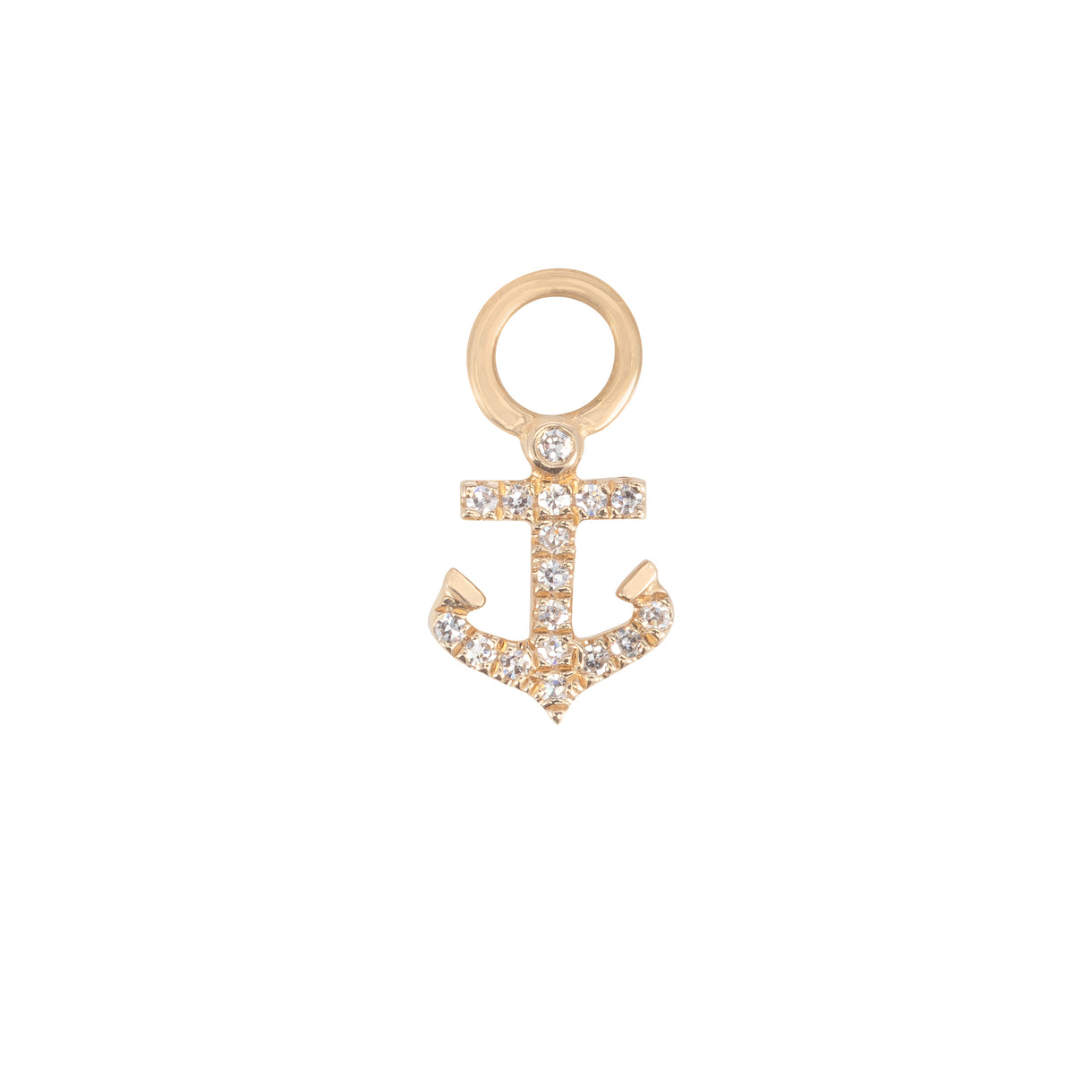 Anchor Hoop Charm