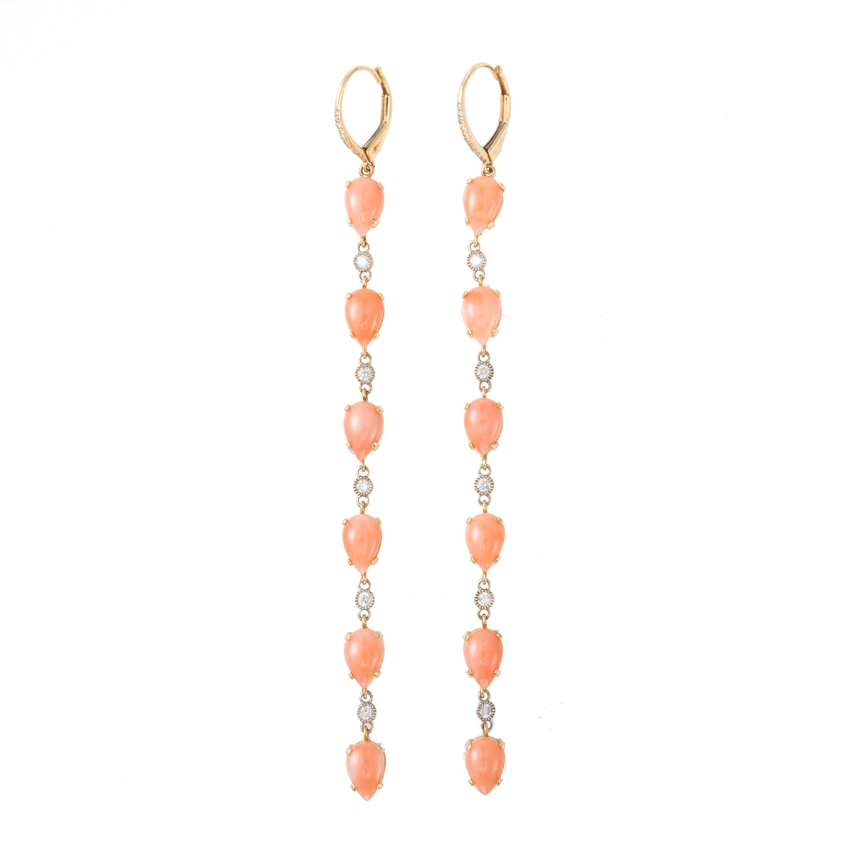 Coral Drop Earrings