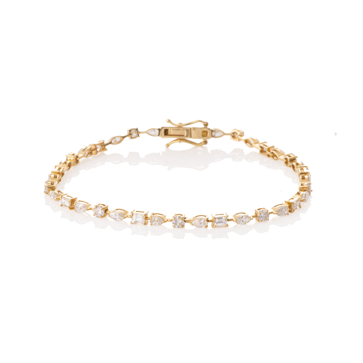 Diamond Charm Tennis Bracelet