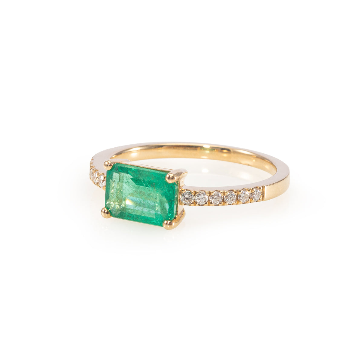 Emerald Cut Emerald Ring