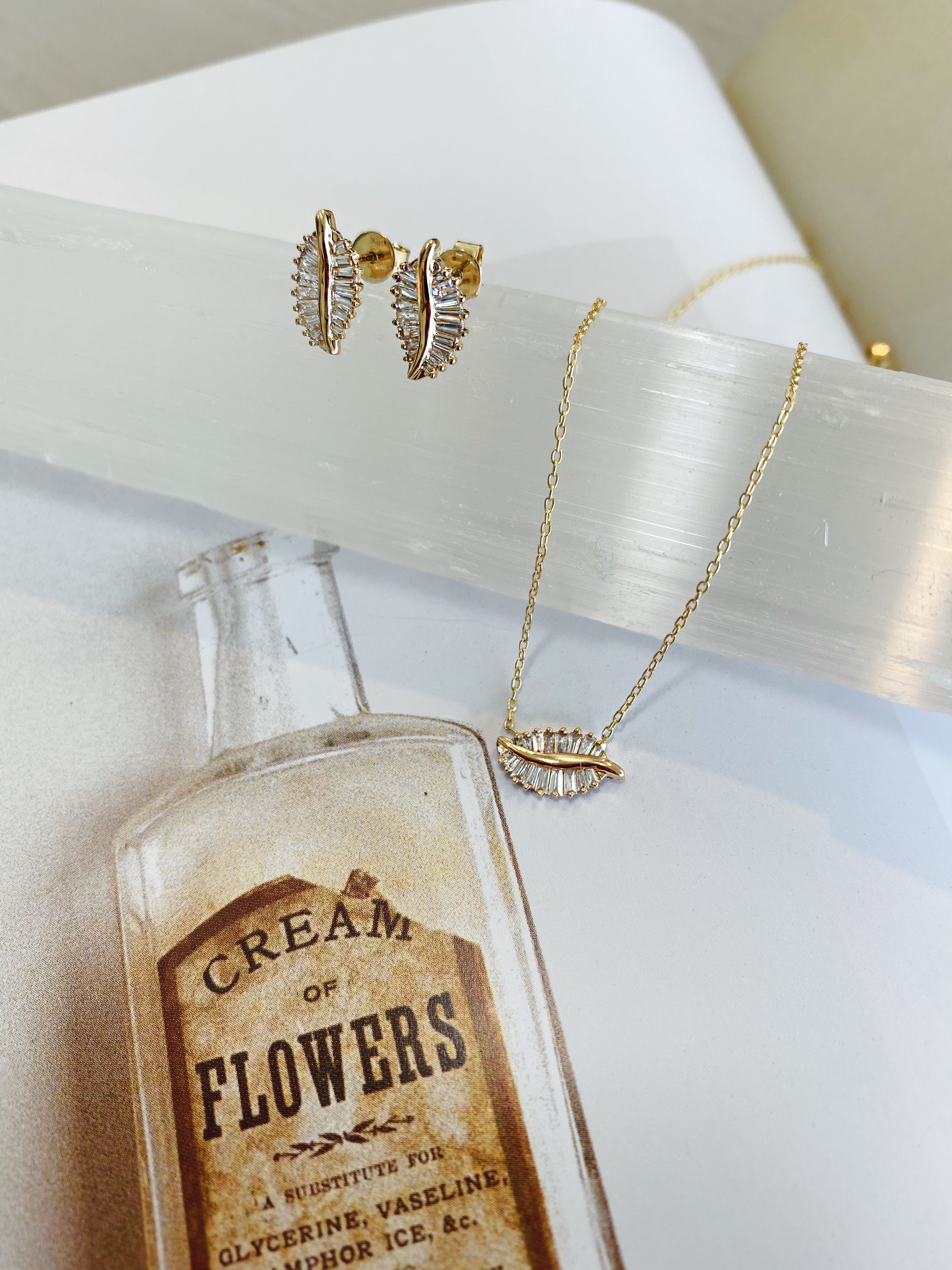 Fern Leaf Studs