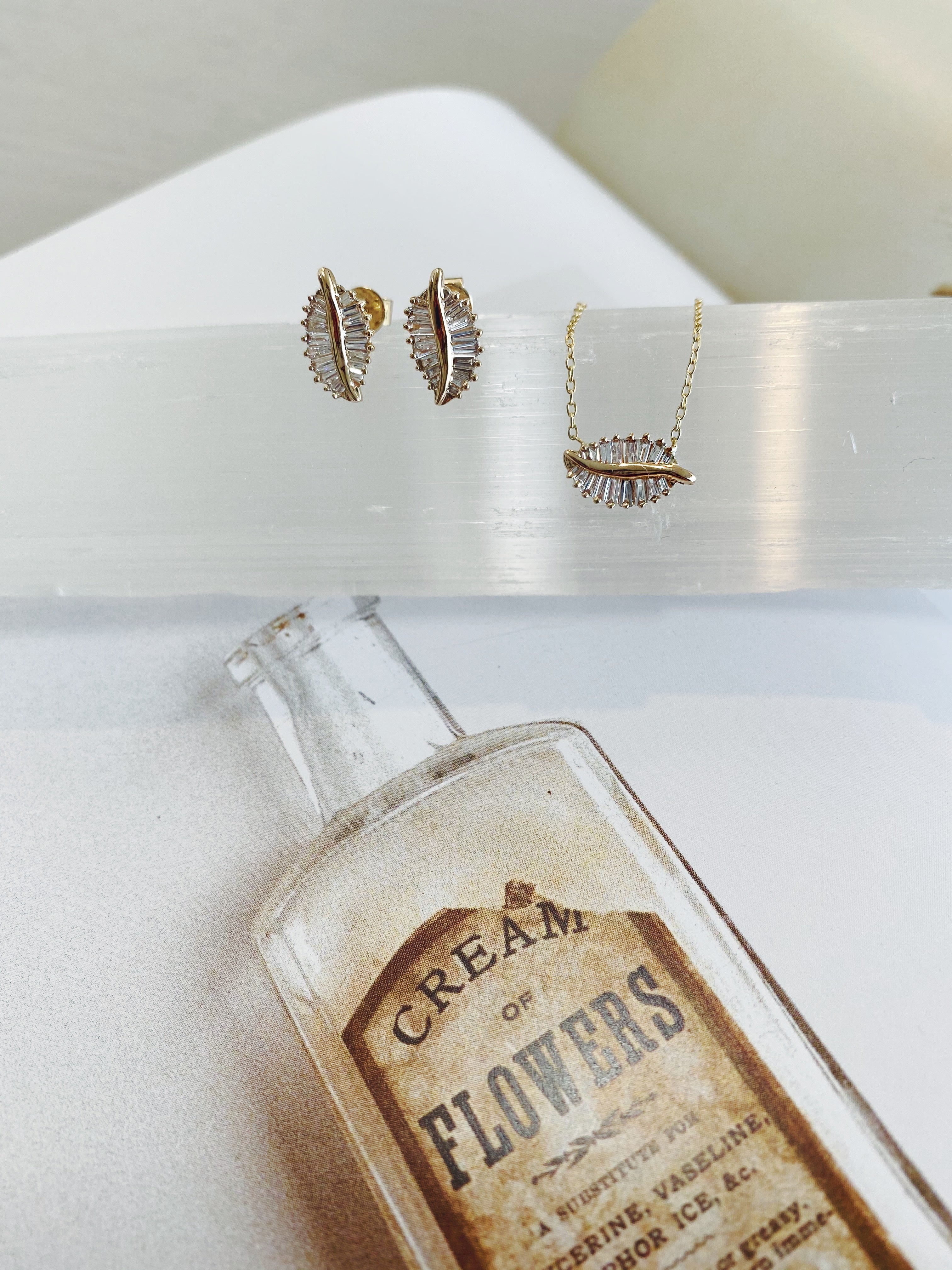 Fern Leaf Studs