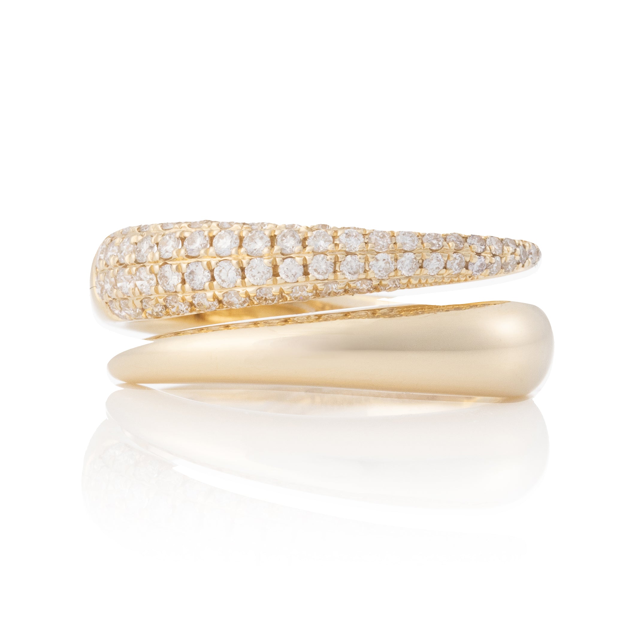 Half and Half Serpent Ring