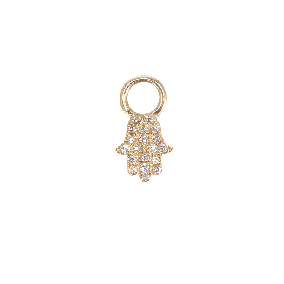 Hamsa Hand Hoop Charm