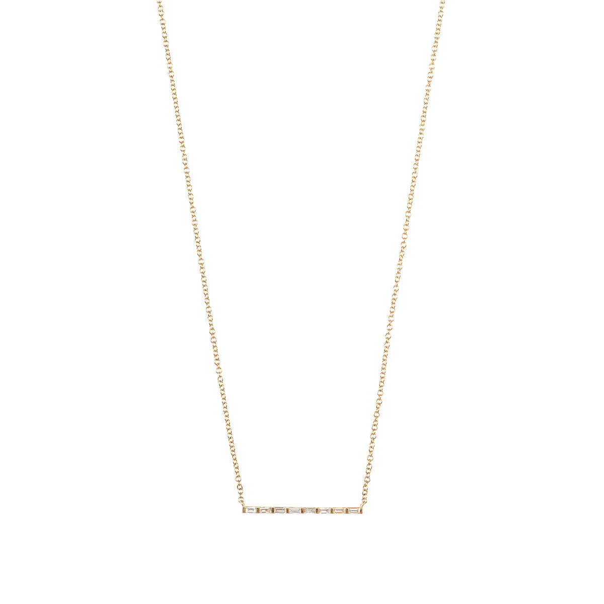 London Baguette Bar Necklace