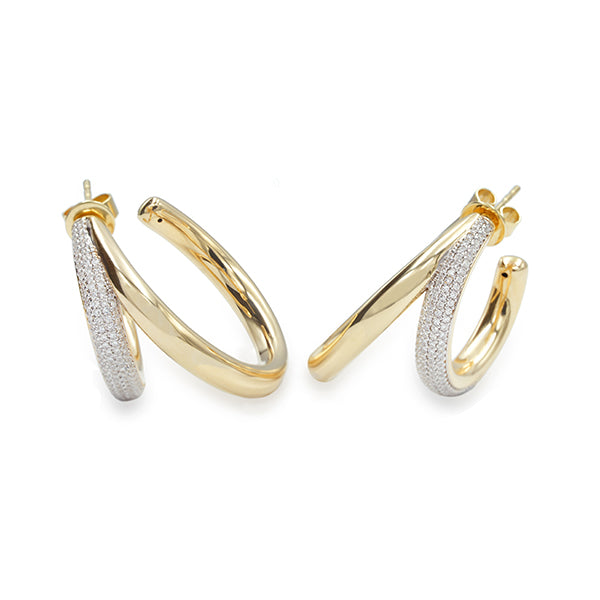 Madre Thick Double Line Claw Hoops