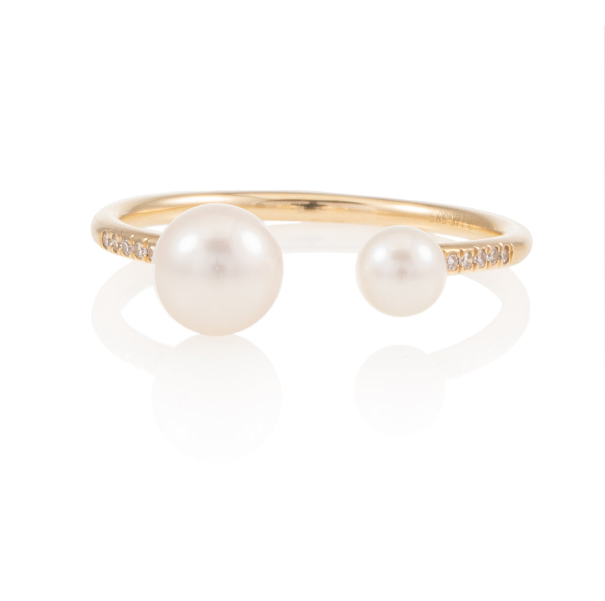 Pearl Open Hook Ring