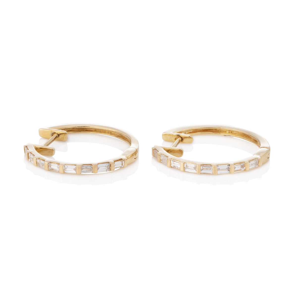 Petite London Baguette Hoops
