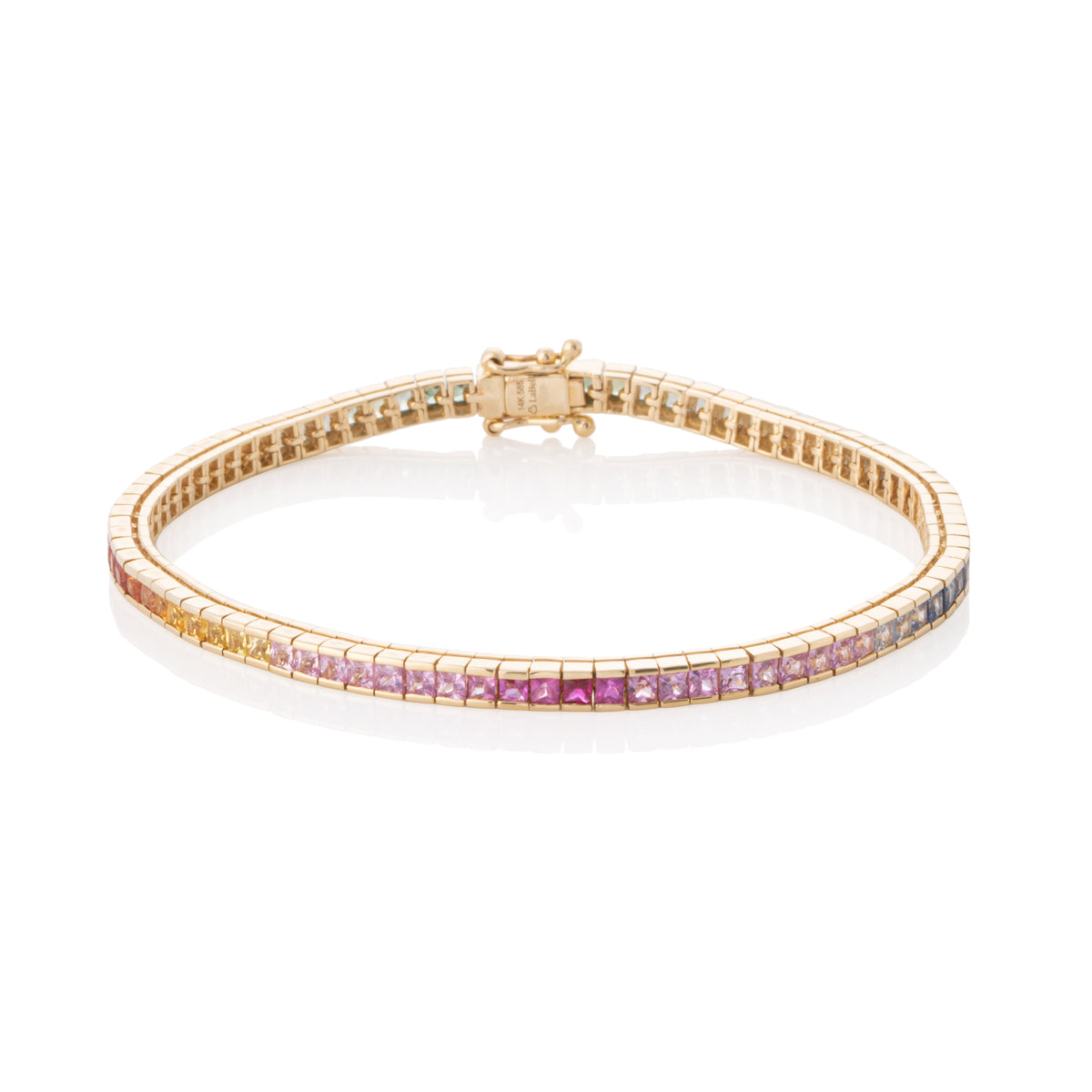 Petite Rainbow Tennis Bracelet