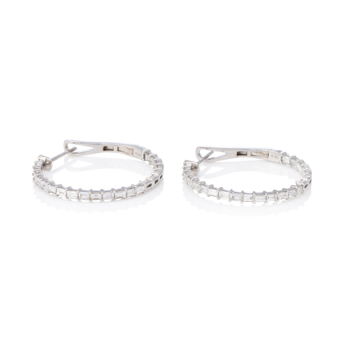 Petite Riviera Baguette Hoops