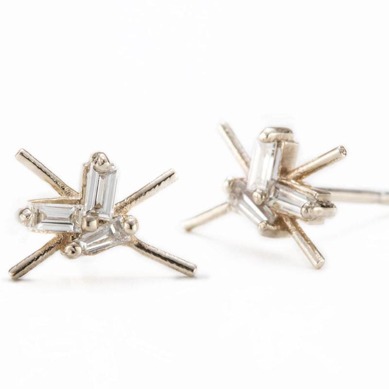 Baguette Cosmo Studs-Earrings-Zofia Day Co.