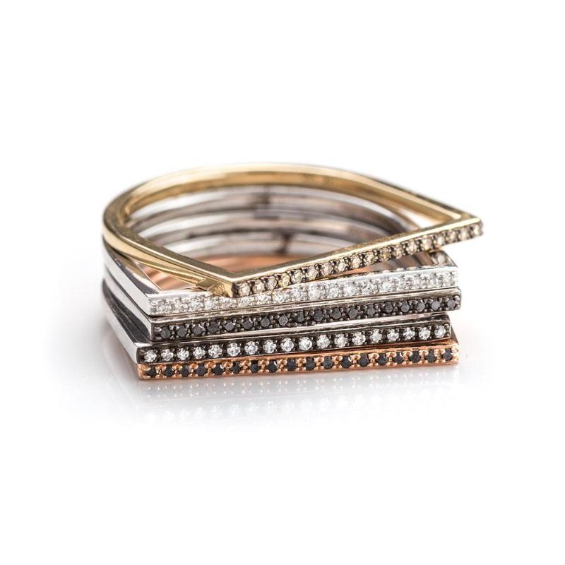Bar Stack Rings-Rings-Zofia Day Co.