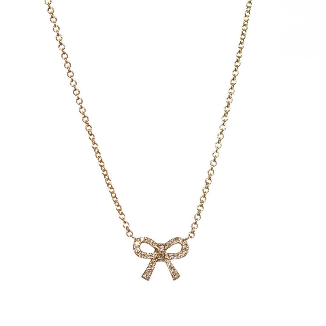 Charlotte Bow Necklace-Necklaces-Zofia Day Co.