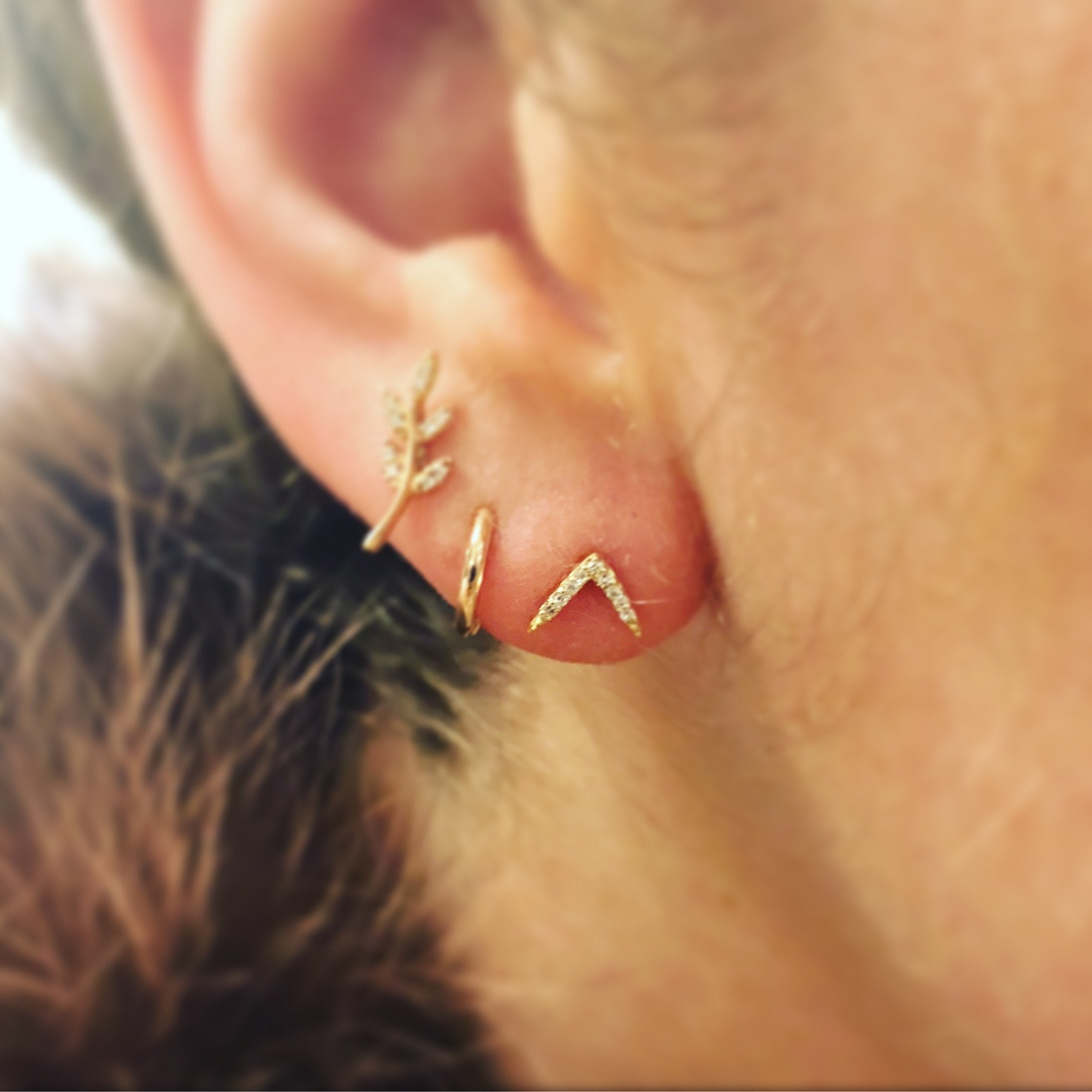 Dash Ear Studs-Earrings-Zofia Day Co.