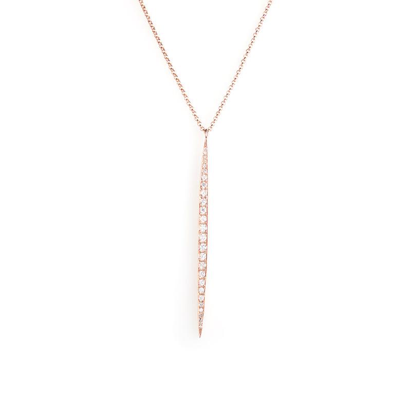 Diamond Drip Necklace-Necklaces-Zofia Day Co.