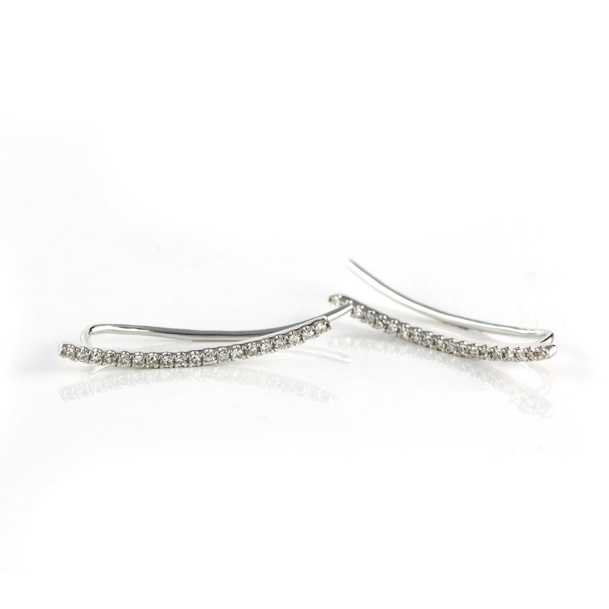 Diamond Sliver Crawler Earrings-Earrings-Zofia Day Co.