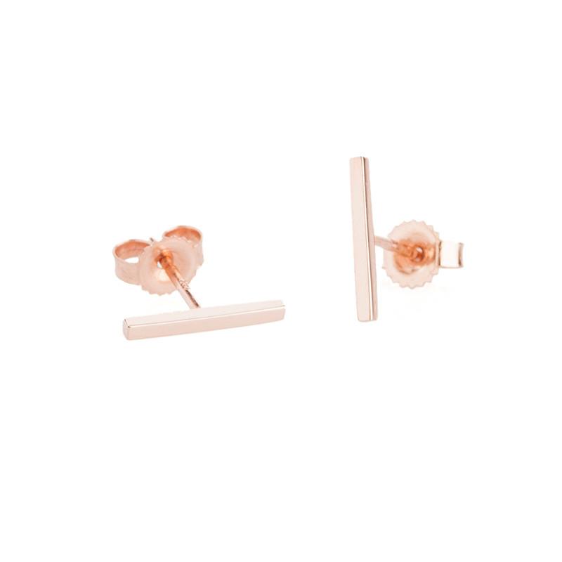 Gold Bar Studs-Earrings-Zofia Day Co.